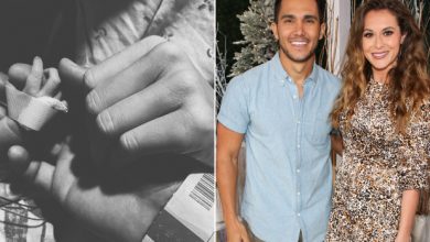 Photo of Alexa and Carlos PenaVega welcome third child a month early.