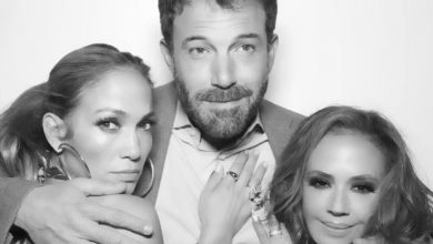 Photo of Jennifer Lopez and Ben Affleck get cozy at Leah Remini’s birthday party.