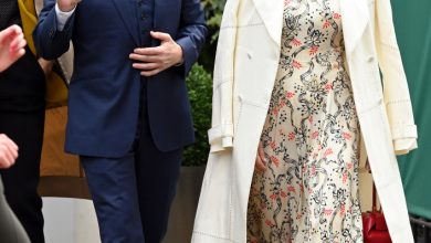 Photo of Tom Cruise and rumored girlfriend Hayley Atwell attend Wimbledon together.