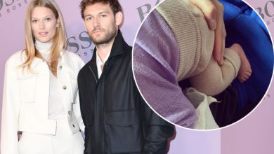 Photo of Toni Garrn gives birth to first child with Alex Pettyfer.