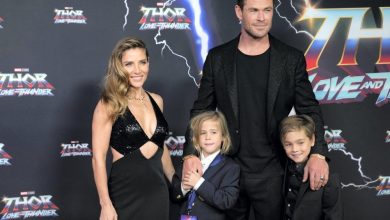 Photo of Chris Hemsworth and Elsa Pataky Step Out with Twin Sons, 8, at Thor: Love and Thunder Premiere